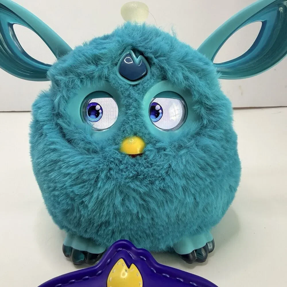Furby Connect Teal Blue with Sleep Mask Bluetooth 2016 Hasbro TESTED WORKS